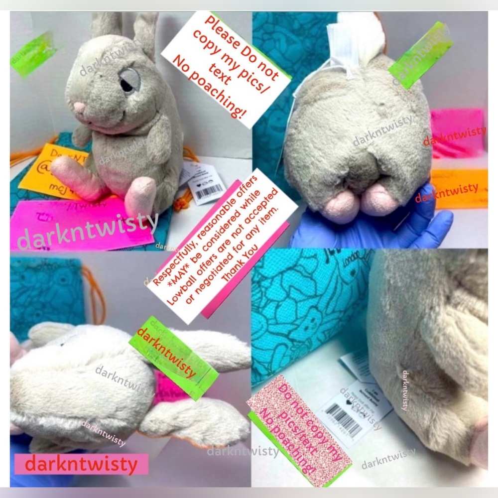 1 OWNER! AUTH SALES RECEIPT! RETIRED BNWT Jellycat Cuddlebud Bernard Bunny PFSF - Picture 8 of 11